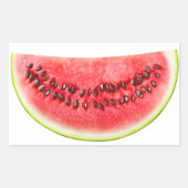 Sticker Rectangulaire Tranches de pastèque (Devant)