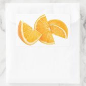Sticker Rectangulaire Tranches orange (Sac)