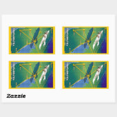 Sticker Rectangulaire Transadriatica Navigazione Aerea (Feuille)
