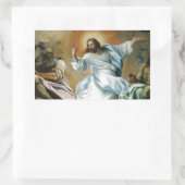 Sticker Rectangulaire Transfiguration_by_Lodovico_Carracci. (Sac)