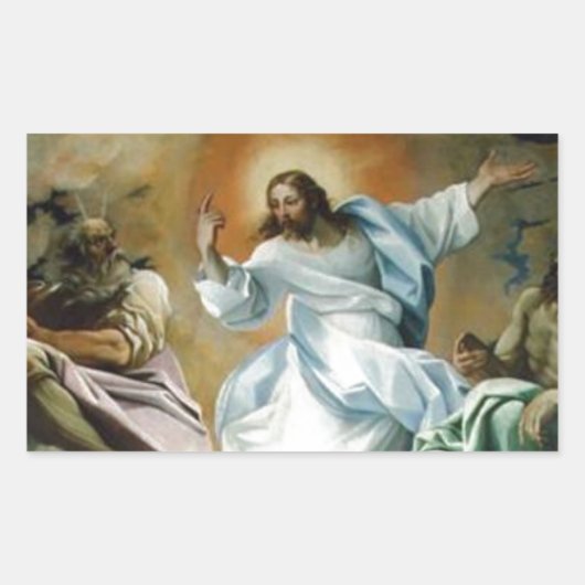 Sticker Rectangulaire Transfiguration_by_Lodovico_Carracci. (Devant)