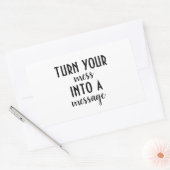 Sticker Rectangulaire Transformez Votre Message En Message (Enveloppe)