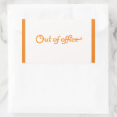 STICKER RECTANGULAIRE TRAVAIL DE VACANCES HORS BUREAU SURCHARGE EXPRESSI (Sac)