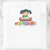 Sticker Rectangulaire Travail ménager (Sac)