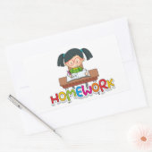 Sticker Rectangulaire Travail ménager (Enveloppe)