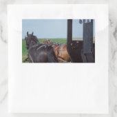 Sticker Rectangulaire Travailler ensemble (Sac)