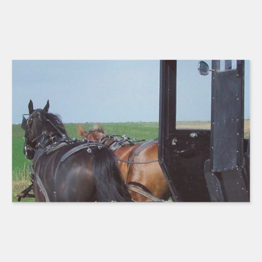 Sticker Rectangulaire Travailler ensemble (Devant)