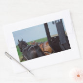 Sticker Rectangulaire Travailler ensemble (Enveloppe)