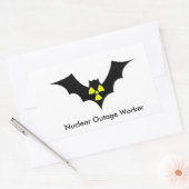 Sticker Rectangulaire Travailleur en panne (Enveloppe)