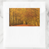 Sticker Rectangulaire Traversée de la forêt dans l'autocollant rectangul (Sac)