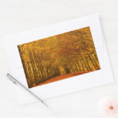 Sticker Rectangulaire Traversée de la forêt dans l'autocollant rectangul (Enveloppe)