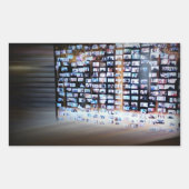 Sticker Rectangulaire Traverser des frontières en ligne (Devant)