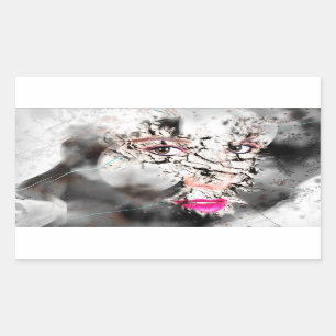 STICKER RECTANGULAIRE TRAVERSER L'ART CRÉATIF
