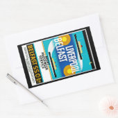 Sticker Rectangulaire Traversier Liverpool - Belfast (Enveloppe)