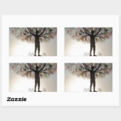 Sticker Rectangulaire Tree of Life (Feuille)