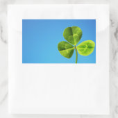 Sticker Rectangulaire trèfle à trois feuilles (Sac)