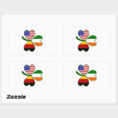 Sticker Rectangulaire Trèfle allemand (Feuille)