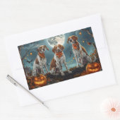 Sticker Rectangulaire Treking Walker Halloween Éffrayant (Enveloppe)