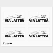 Sticker Rectangulaire Tremplin de saut à ski Via Lattea (Feuille)