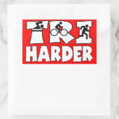 Sticker Rectangulaire Tri Harder (Sac)