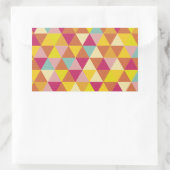Sticker Rectangulaire Triangles polychromes en forme géométrique (Sac)