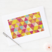 Sticker Rectangulaire Triangles polychromes en forme géométrique (Enveloppe)