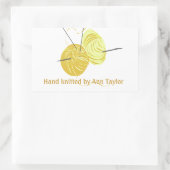 Sticker Rectangulaire #Tricot artisanal (Sac)