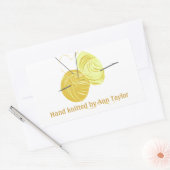 Sticker Rectangulaire #Tricot artisanal (Enveloppe)