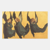 Sticker Rectangulaire Trio des anges de la Renaissance par Maître du Hou (Devant)