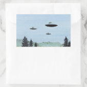 Sticker Rectangulaire Trio UFO (Sac)