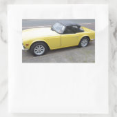 Sticker Rectangulaire Triomphe classique TR6 Sportscar (Sac)