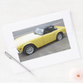 Sticker Rectangulaire Triomphe classique TR6 Sportscar (Enveloppe)