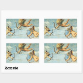 Sticker Rectangulaire Triomphe de Galatée détail des Anges par Raphael S (Feuille)