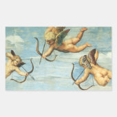 Sticker Rectangulaire Triomphe de Galatée détail des Anges par Raphael S (Devant)