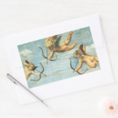 Sticker Rectangulaire Triomphe de Galatée détail des Anges par Raphael S (Enveloppe)