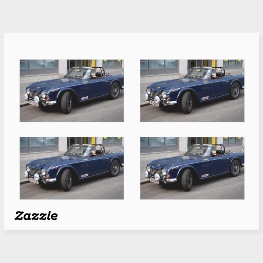 Sticker Rectangulaire Triomphe TR4 A (Feuille)