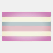 Sticker Rectangulaire Tripes de fierté intersexuelle (Devant)