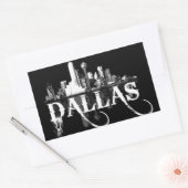 Sticker Rectangulaire Triple D (Dallas, Texas) (Enveloppe)