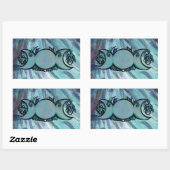 Sticker Rectangulaire Triple Moon Goddess Gaia Art Sorcière verte (Feuille)