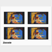 Sticker Rectangulaire Tripoli - Libia (Libye) (Feuille)