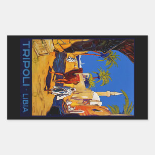 Sticker Rectangulaire Tripoli - Libia (Libye)