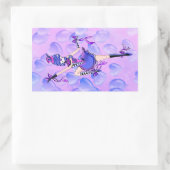 Sticker Rectangulaire Trixie le Clown - Ballons bleus  (Sac)