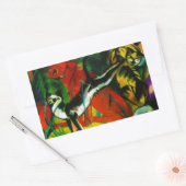 Sticker Rectangulaire Trois chats (Enveloppe)