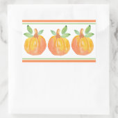 Sticker Rectangulaire Trois Citrouilles aquarelle 2 (Sac)