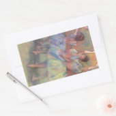 Sticker Rectangulaire Trois Danseuses d'Edgar Degas, Art de ballet vinta (Enveloppe)
