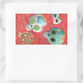 Sticker Rectangulaire Trois jours de crânes morts (Sac)