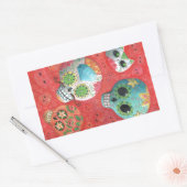 Sticker Rectangulaire Trois jours de crânes morts (Enveloppe)