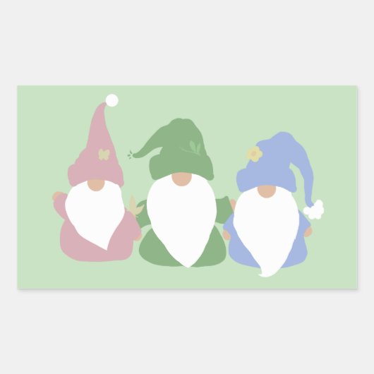Sticker Rectangulaire Trois petits nomes (Devant)