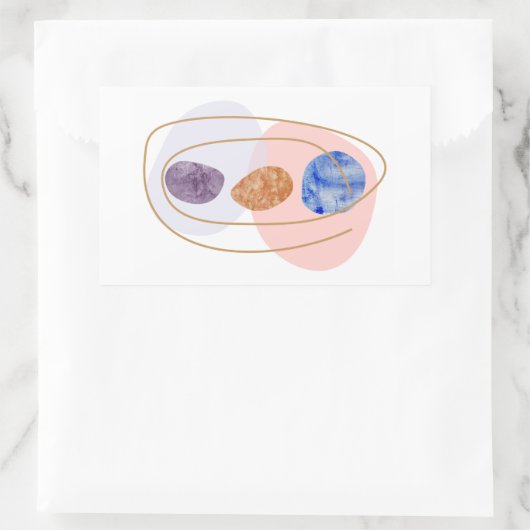 Sticker Rectangulaire Trois Pierres (Sac)