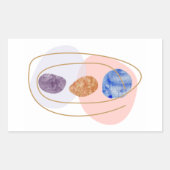 Sticker Rectangulaire Trois Pierres (Devant)